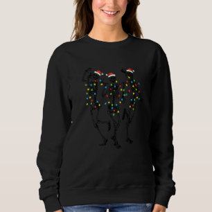 Funny Dancing Skeletons, Retro Christmas Dance of  Sweatshirt