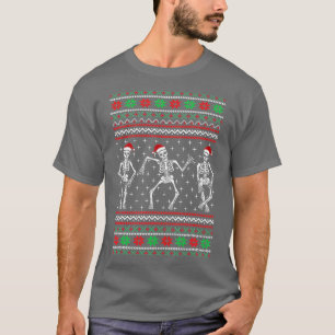 Funny Dancing Skeletons Ugly Christmas Sweater 