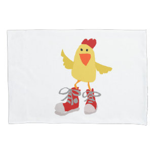 Funny Dancing Yellow Chicken Pillowcase