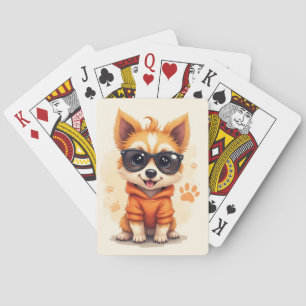 Funny Dandie Dinmont Terrier Kawaii Dog Playing Cards