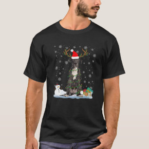 Funny Dane Dog Ugly Sweater Christmas Lights Premi