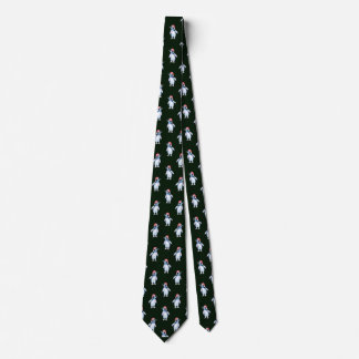 Funny Dark Green Penguin Tie for Animal Lovers
