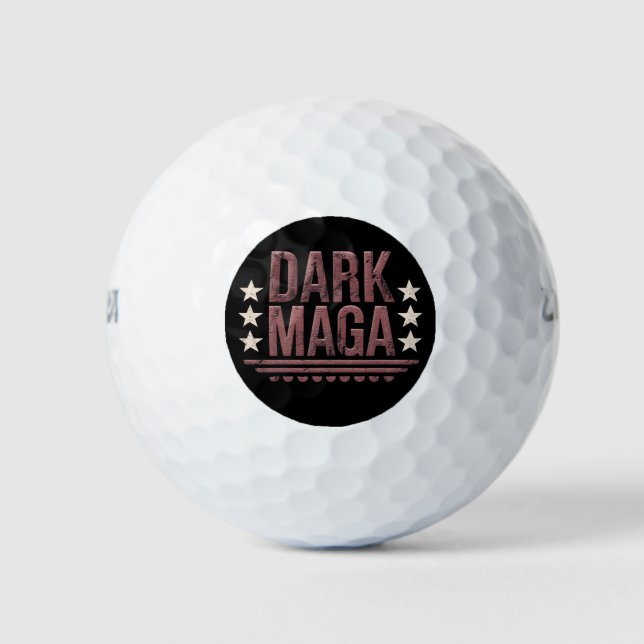 Funny DARK MAGA 2024 Golf Balls (Front)