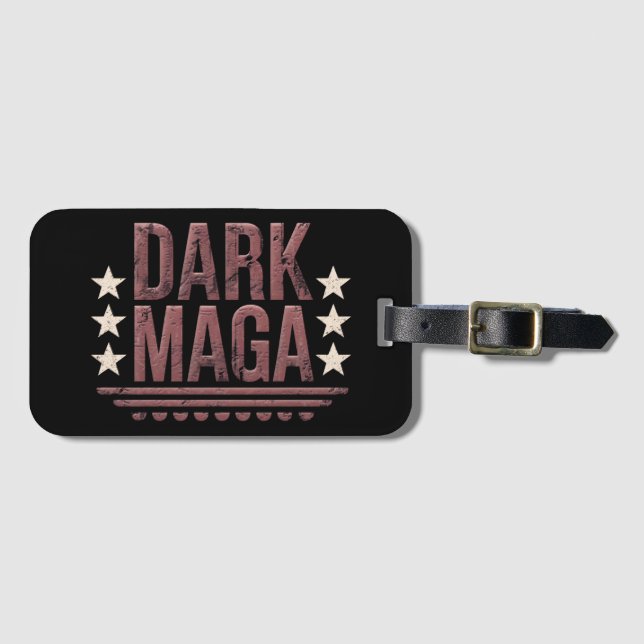 Funny DARK MAGA 2024 Luggage Tag (Front Horizontal)