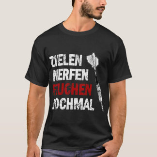 Funny Dart Target Throwing Curse Again 180 Darts T-Shirt