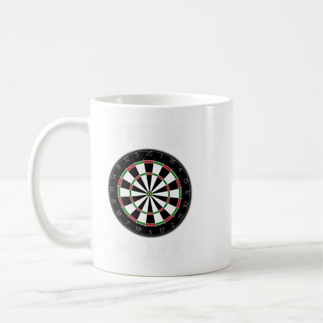 Funny Dart Treble Maker Darts Player Dartboard Jok Coffee Mug (Left)