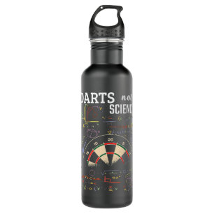Funny Darts not Science Math Vintage Dartboard 710 Ml Water Bottle