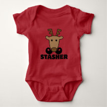 funny dasher stasher moustache reindeer
