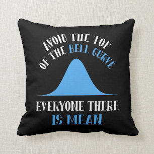 Funny Data Science Bell Curve Computer Programmer Cushion