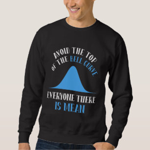 Funny Data Science Bell Curve Computer Programmer Sweatshirt