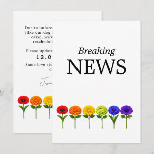 🌈 funny DATE CHANGE Flourish Together Enclosure Card