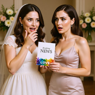 🌈 funny DATE CHANGE Painted With Love Enclosure Card