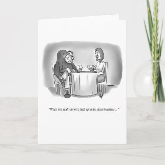 Funny Dating Humour Blank Greeting Card