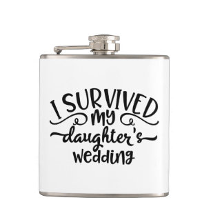 Funny Daughter's Wedding Design Hip Flask