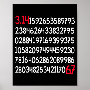 Funny day 100 digits 67 meme poster