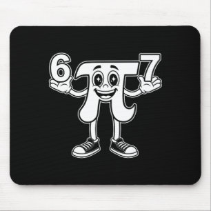 Funny day 3.14 symbol 67 meme math joke gen z humo mouse pad
