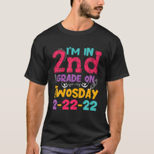 Funny Day February 2-22-22 Twosday 2Nd Grade Math T-Shirt