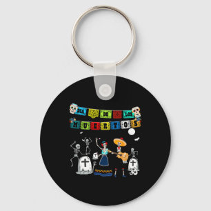 Funny Day Of The Dead Skeleton - Dia De Los Muerto Key Ring