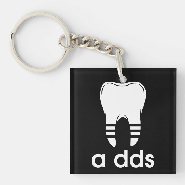 Funny DDS Dentistry Key Ring (Front)
