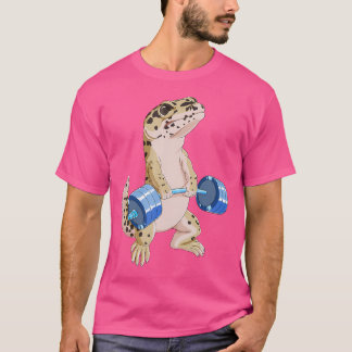 Funny Deadlift Weightlifting Reptile Leopard Gecko T-Shirt