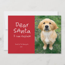 Funny Dear Santa I Can Explain Pet Photo