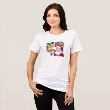 Funny Dear Santa Send Pizza TriBlend Shirt