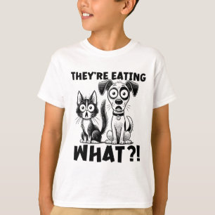 Funny Debate 2024 Pets Dog Cat They're Eating What T-Shirt