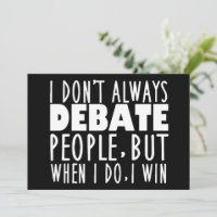 Funny Debate Team Winner
