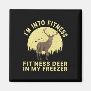 Funny Deer Hunting Art For Men Women Wildlife Hunt Magnet