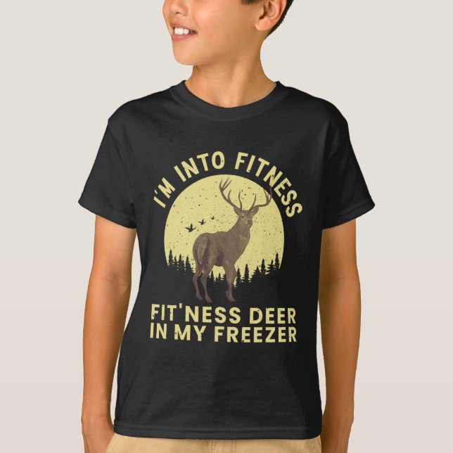 Funny Deer Hunting Art For Men Women Wildlife Hunt T-Shirt (Front)