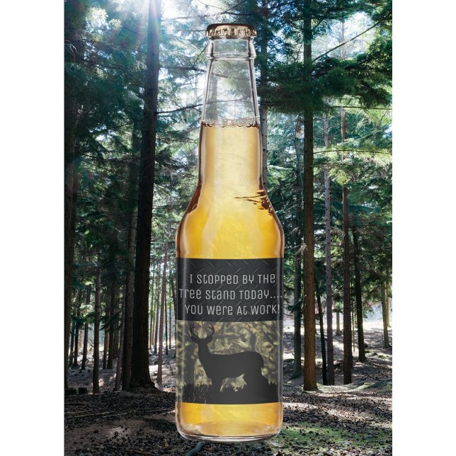 Funny Deer Hunting Camp Beer Labels (Creator Uploaded)