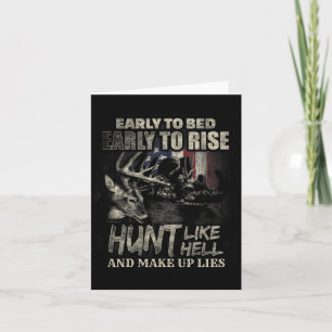 Funny Deer Hunting For Deer Hunters And Hunting Lo Card