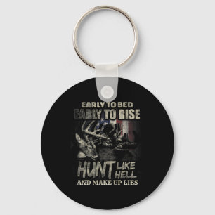 Funny Deer Hunting For Deer Hunters And Hunting Lo Key Ring