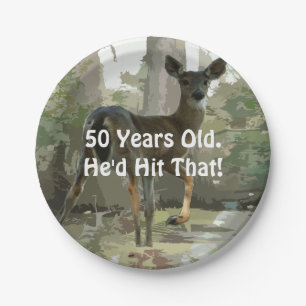 Funny Deer Hunting Humour Plates
