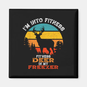 Funny Deer Hunting I'm Into Fitness Deer Freezer H Magnet