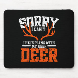 Funny Deer Hunting Outfit - Deer Hunting  Mouse Pad