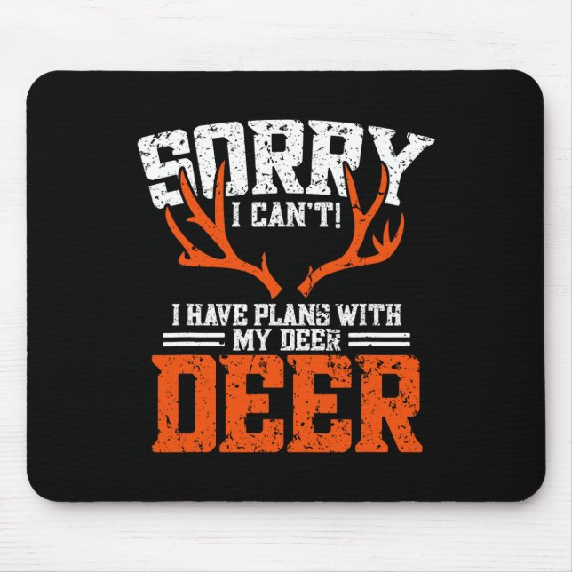 Funny Deer Hunting Outfit - Deer Hunting  Mouse Pad (Front)