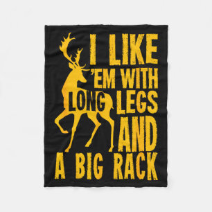Funny Deer Hunting Quote Gift For Hunters  Fleece Blanket