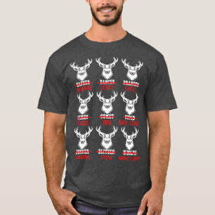 Funny Deer Hunting Santa Men Women Hunter Gift T-Shirt