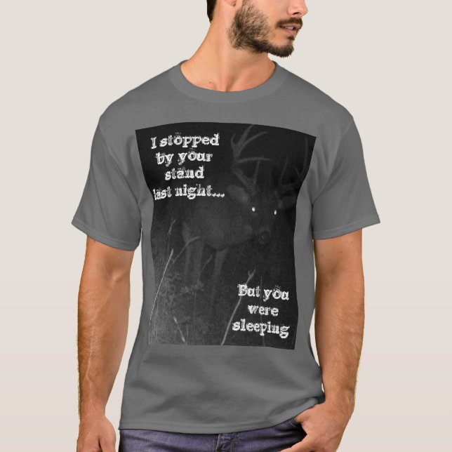 Funny Deer Hunting T-Shirt (Front)
