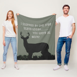 Funny Deer Hunting Tree Stand Blanket