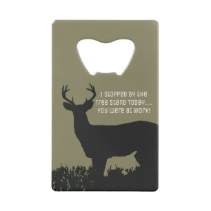 Funny Deer Hunting Tree Stand Bottle Opener