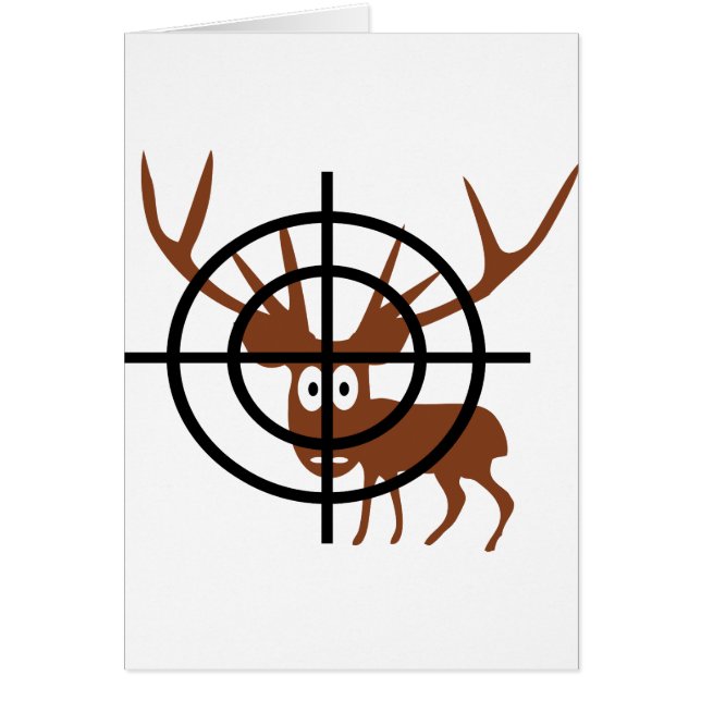 funny deer in crosshair icon (Front)