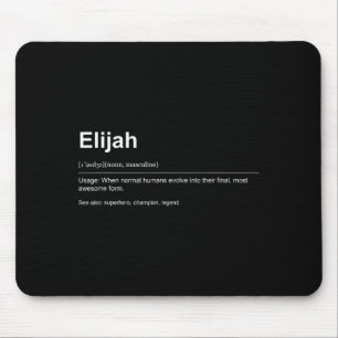Funny Definition Quote For The Name Elijah _ Mouse Pad