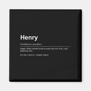 Funny Definition Quote For The Name Henry _ Magnet