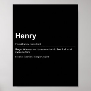 Funny Definition Quote For The Name Henry _ Poster