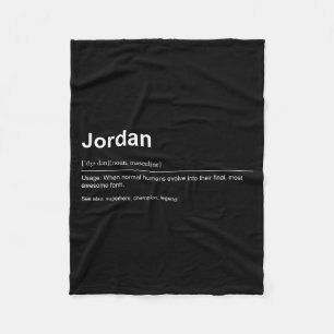 Funny Definition Quote For The Name Jordan _ Fleece Blanket