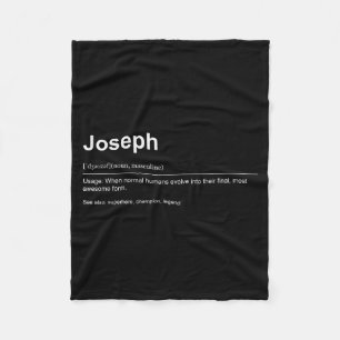 Funny Definition Quote For The Name Joseph _  Fleece Blanket