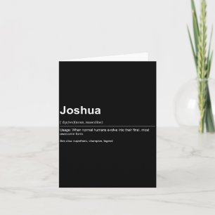 Funny Definition Quote For The Name Joshua _  Card