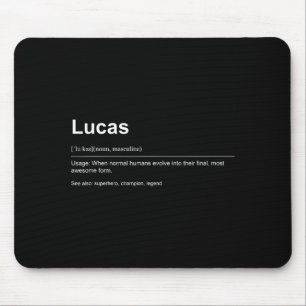 Funny Definition Quote For The Name Lucas _ Mouse Pad
